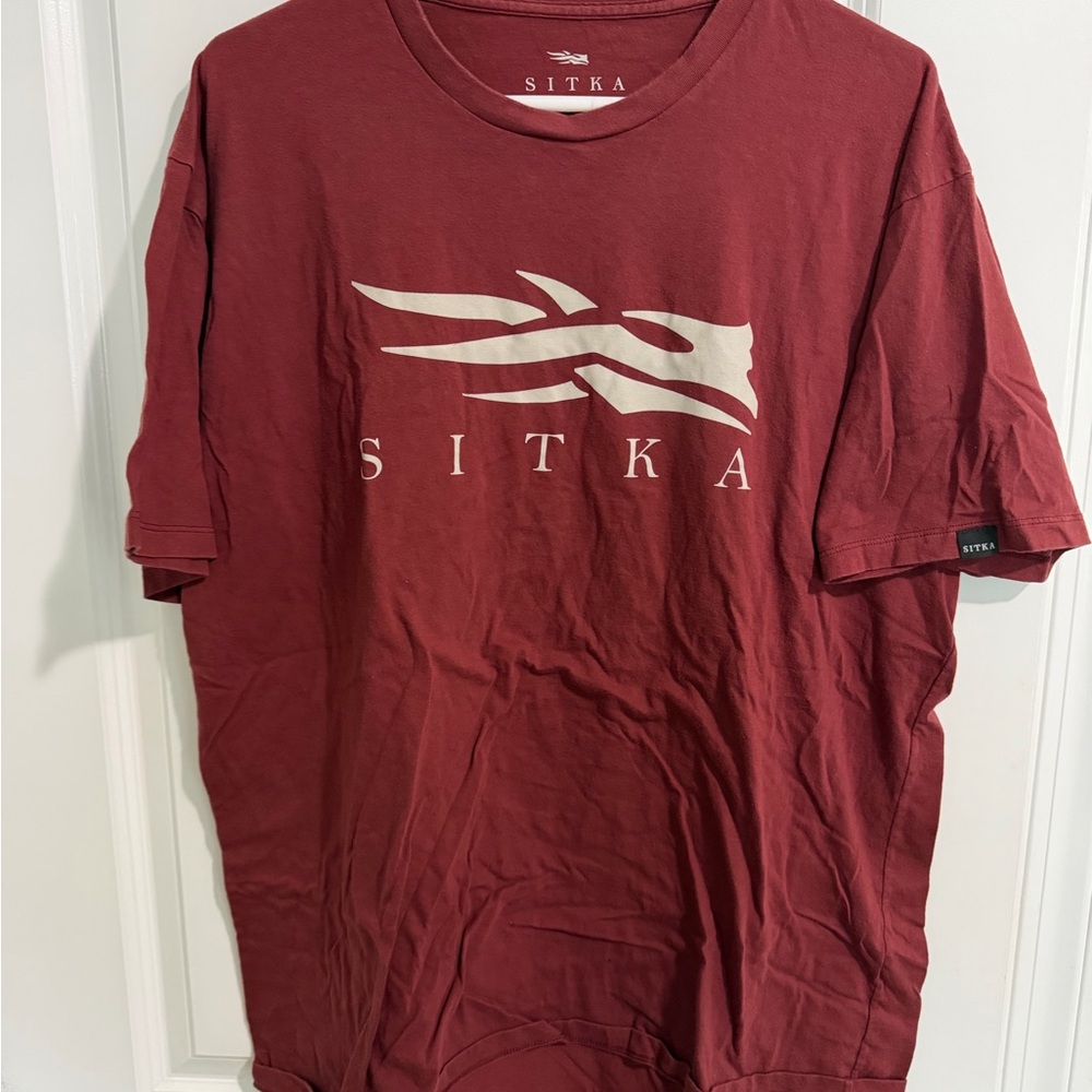 Sitka Men's Casual Red Tee